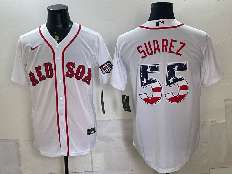 Men Boston Red Sox #55 Suarez white 2026 Nike MLB Jerseys 0716001->st.louis cardinals->MLB Jersey